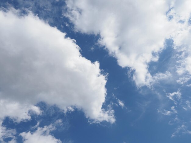 Fundo de céu azul nublado