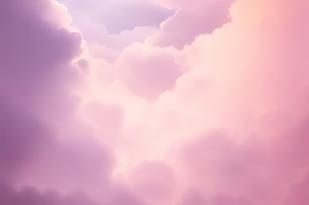 Fundo de céu nublado rosa