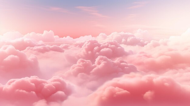 Fundo de céu rosa com uma cor pastel