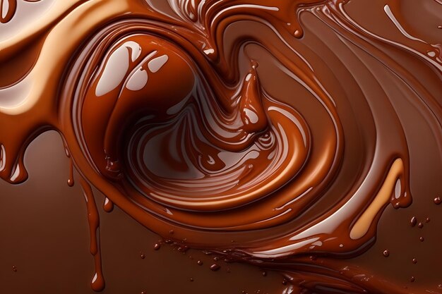 fundo de chocolate líquido resumo papel de parede de chocolate líquido fundo de chocolate ai generativo
