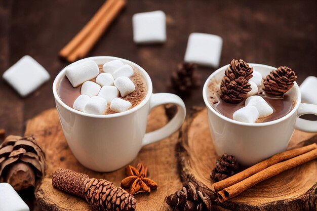 Fundo de chocolate quente