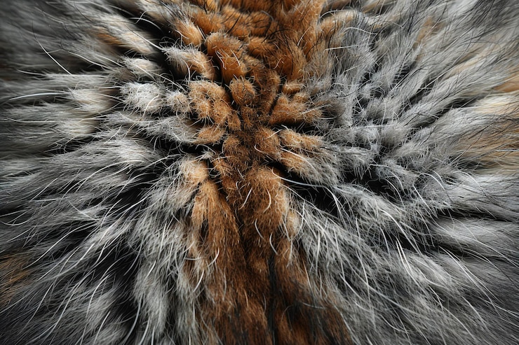 Foto fundo de close-up da pele de chinchila de alta qualidade de alta resolução