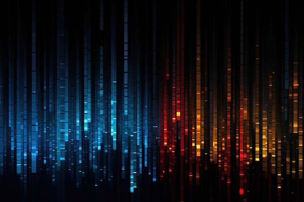 Fundo de código digital abstrato digital abstrato futurista ciberespaço fundo gradiente escuro