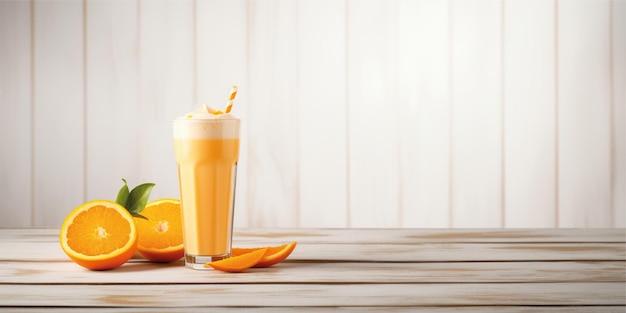 fundo de comida de smoothies de suco de laranja