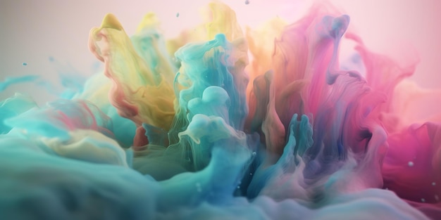 Fundo de cor pastel de tinta rosa em estilo moderno em fundo colorido suave Pano de fundo de cor abstrata moderna Estilo moderno Fundo pastel Desenho de pintura Paleta de cores