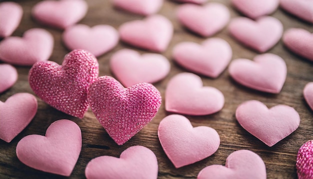 fundo de corações cor-de-rosa simbolizando amor romance e afeto perfeito para o Dia dos Namorados ou exp