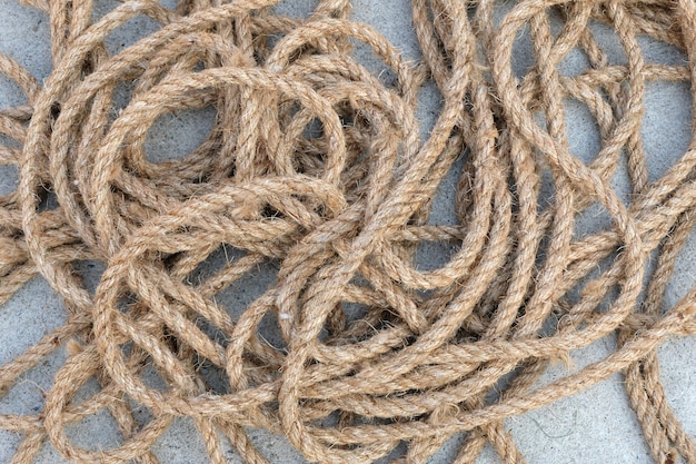 Fundo de corda de nylon marrom velho