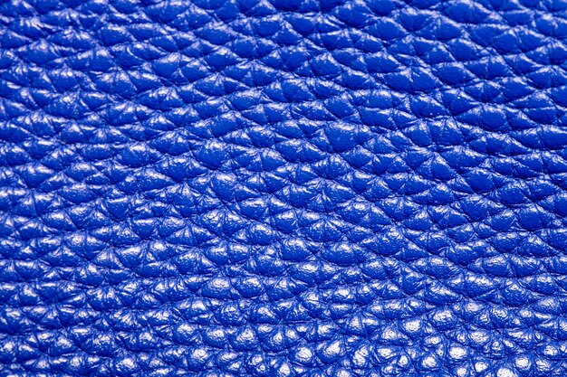 Fundo de couro azul close up