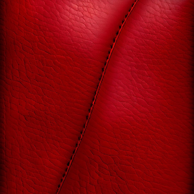 Fundo de couro vermelho premium vintage para decorações e texturas Imagem gerada por IA