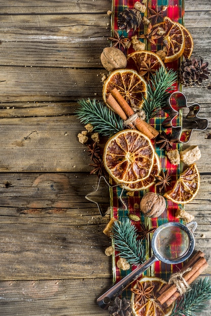 Fundo de cozimento de Natal festival