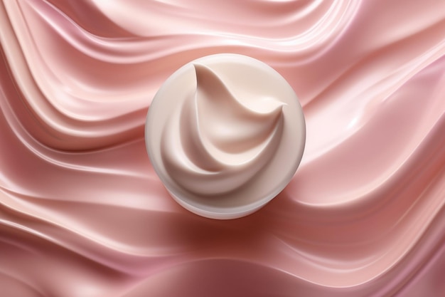 Fundo de creme cosmético criado com tecnologia de IA generativa ilustração de alta qualidade