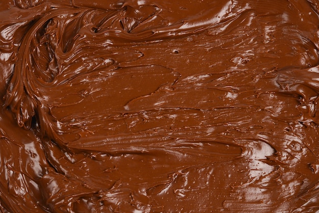 Fundo de creme de chocolate. espaço para texto ou desenho.