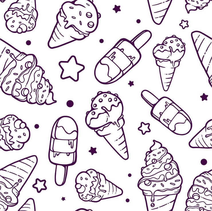 fundo de creme de gelado