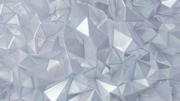 Fundo de cristal branco elegante. Ilustração 3D, renderização em 3D.