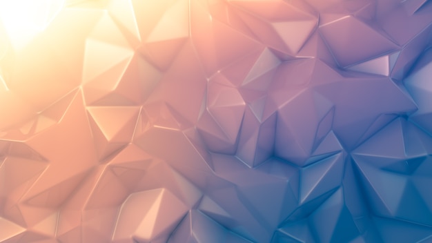 Fundo de cristal roxo. Ilustração 3D, renderização em 3D.