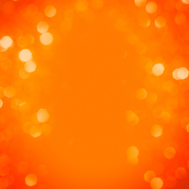 Fundo de desfoque de bokeh mágico laranja