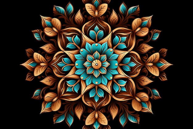 Fundo de design de mandala ornamental de luxo