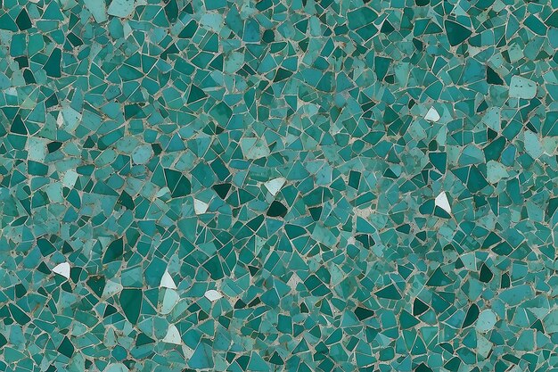 Foto fundo de design de pedra terrazzo azul e verde