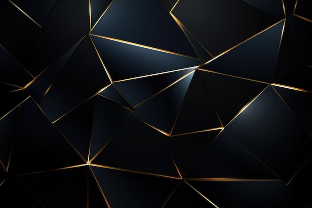 fundo de design de web de padrão escuro holográfico GOLD