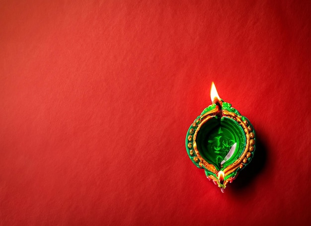 Foto fundo de diwali com espaço de cópia