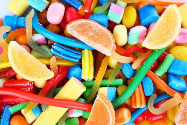 Fundo de doces coloridos