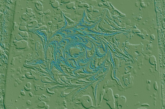 Fundo de ebru criativo com bela textura de mármore ondas de acrílico abstratas