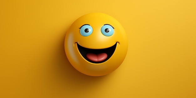 Foto fundo de emoji 3d