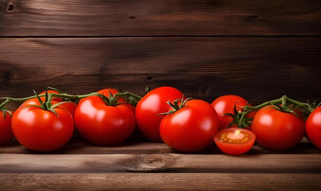 Fundo de espaço de cópia de tomate fresco