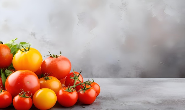 Fundo de espaço de cópia de tomate fresco