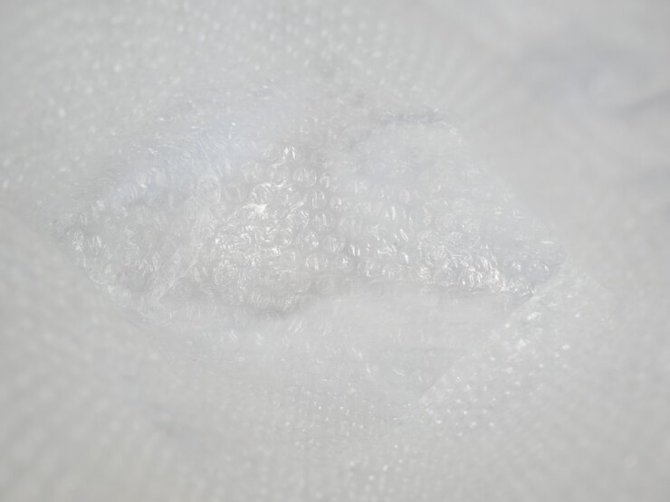 fundo de espuma de bolha de plástico