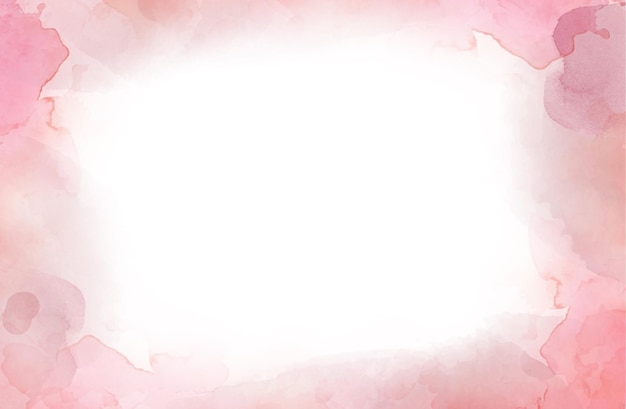 Fundo de estilo aquarela com tons cor-de-rosa