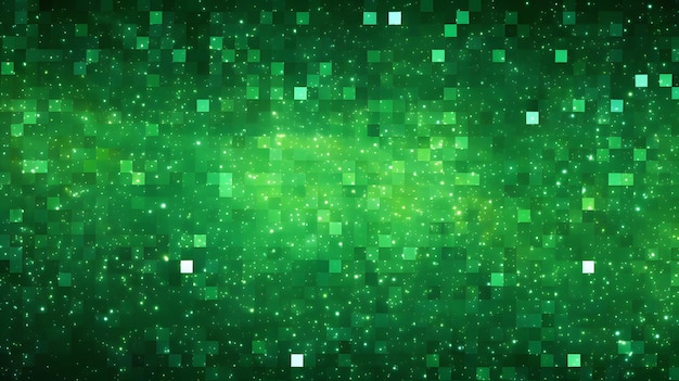 Fundo de estilo pixel art com cores verdes