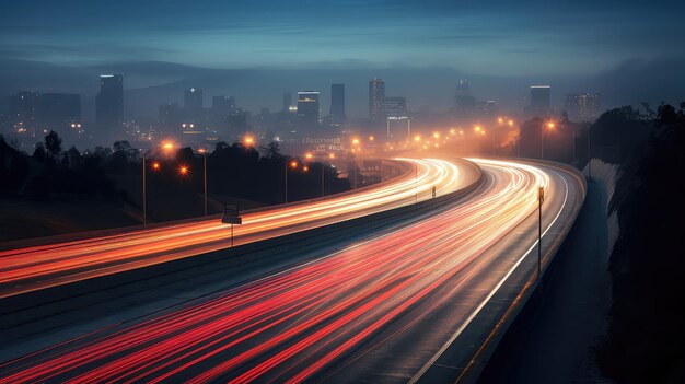 Fundo de estrada de luz de rua