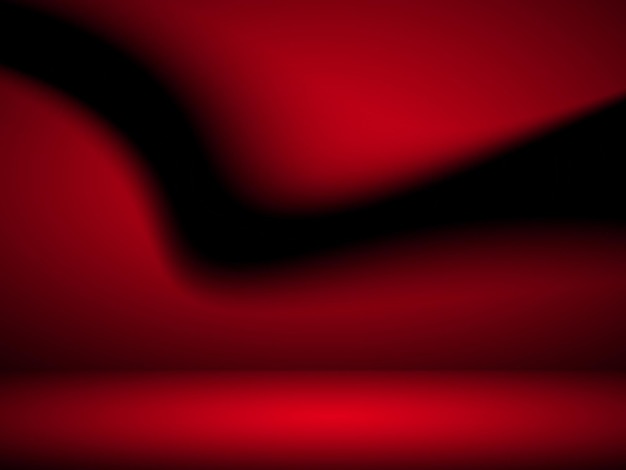 Fundo de estúdio simples gradiente vermelho e preto abstrato