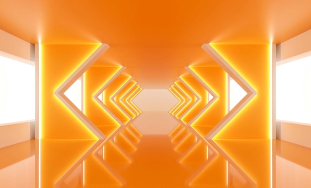 Fundo de exposição de renderização 3D
