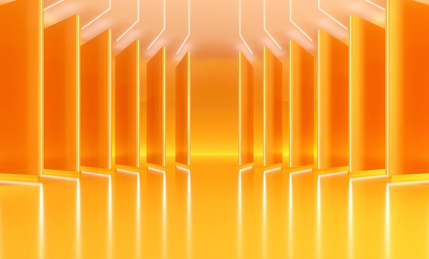 Fundo de exposição de renderização 3D
