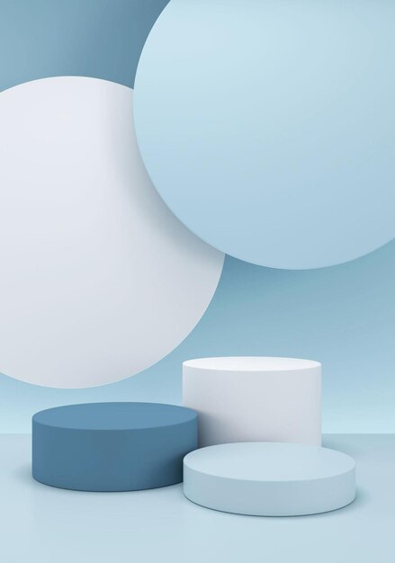 Fundo de exposição de renderização 3D