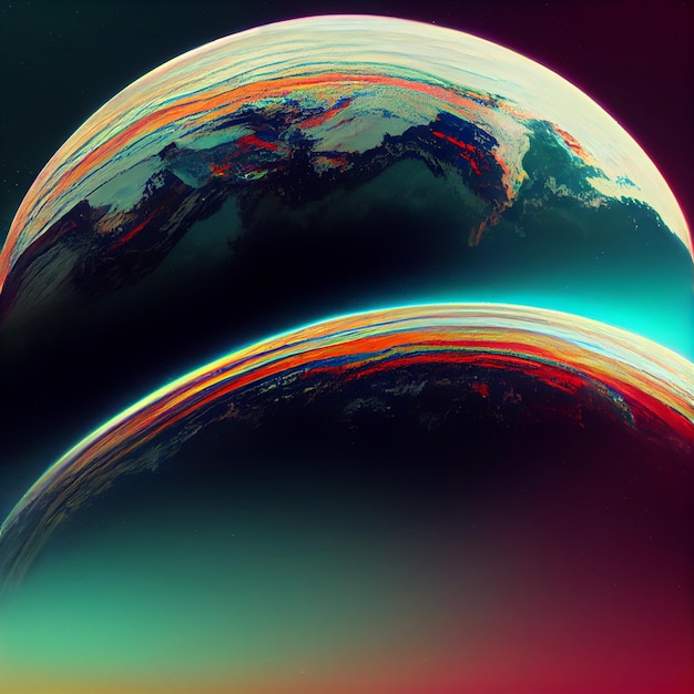 Fundo de falha universo abstrato com falha papel de parede de vídeo 4k