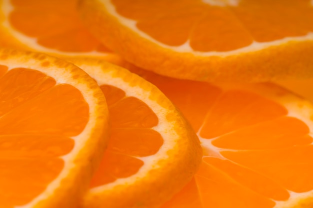 Fundo de fatias de laranja.