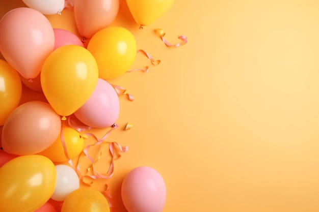 Fundo de feliz aniversário com espaço de cópia