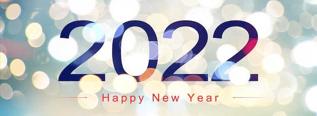 Fundo de feliz ano novo. Comece a 2022. Ilustração 3D