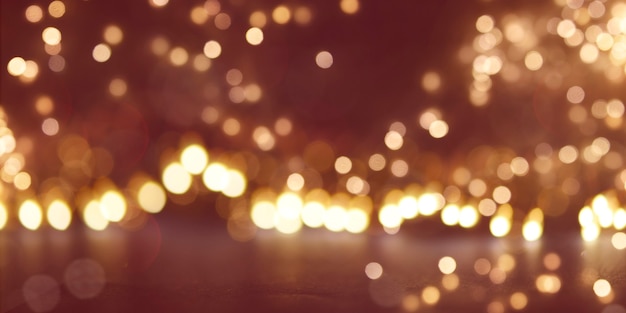 Fundo de férias de Natal e ano novo. Fundo desfocado bokeh