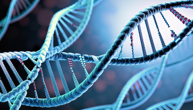 Fundo de filamentos de DNA