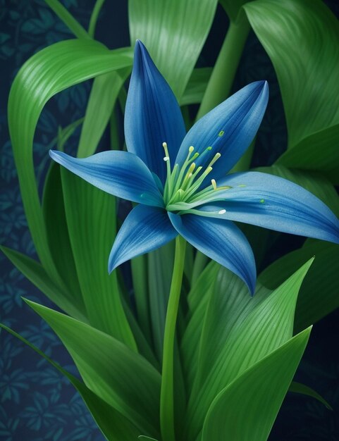 fundo de flor azul