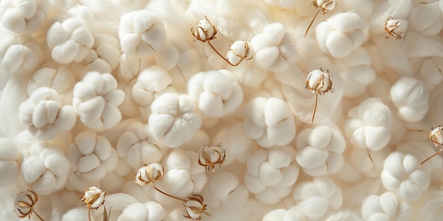 Foto fundo de flor de algodão texturas de flores de algodã