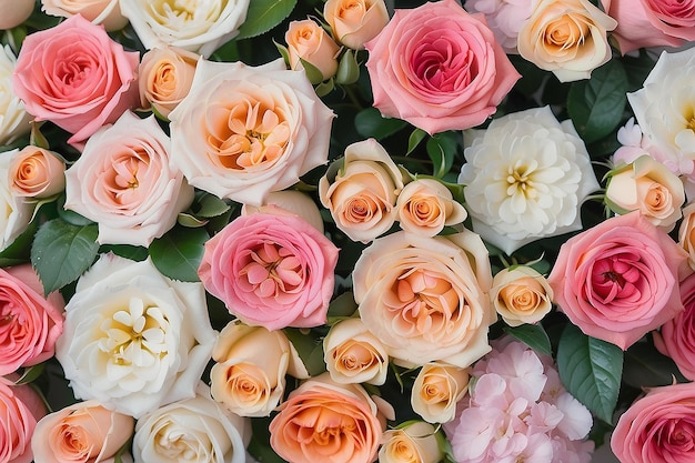 fundo de flor de casamento fundo colorido fundo rosa fresco bouquet de flores