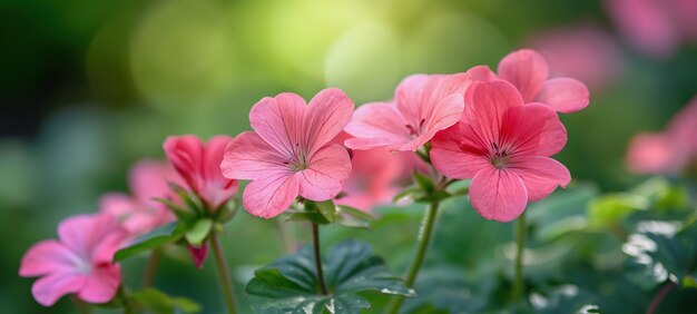 fundo de flor de gerânio vermelho com espaço de cópia