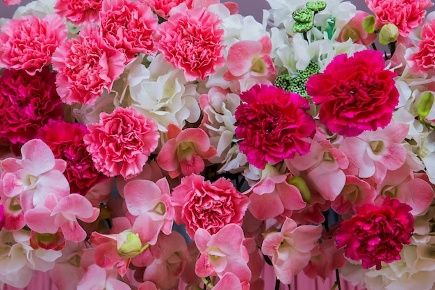 Fundo de flores lindas para a cena do casamento