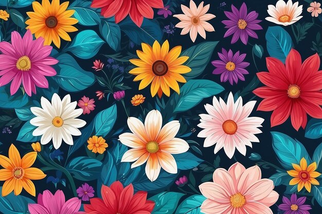 Fundo de flores