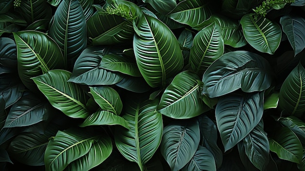 Fundo de folha de planta de folha de Calathea